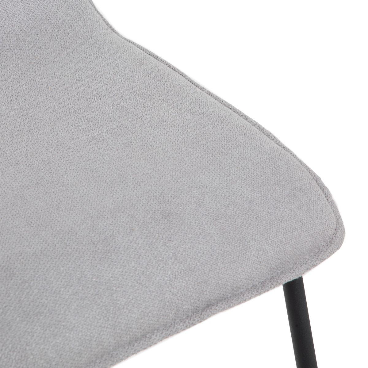 NEKO bāra krēsls no gaiši pelēka auduma 44x39x80 cm - N1 Home
