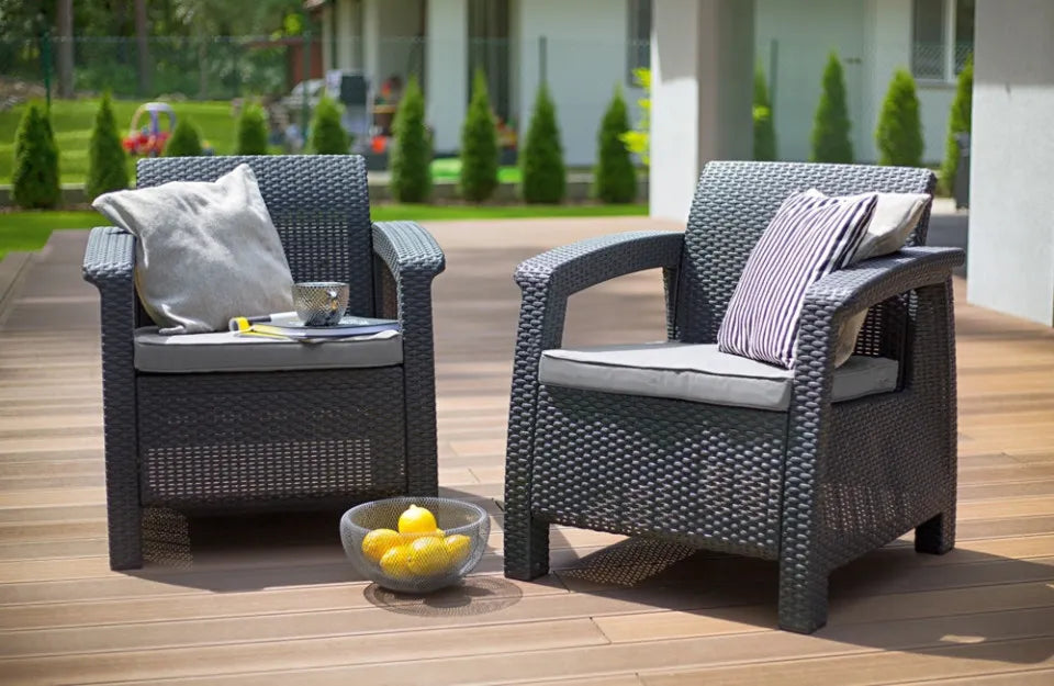 Krēsls Coru Duo 75/70/79 cm grafīts - N1 Home