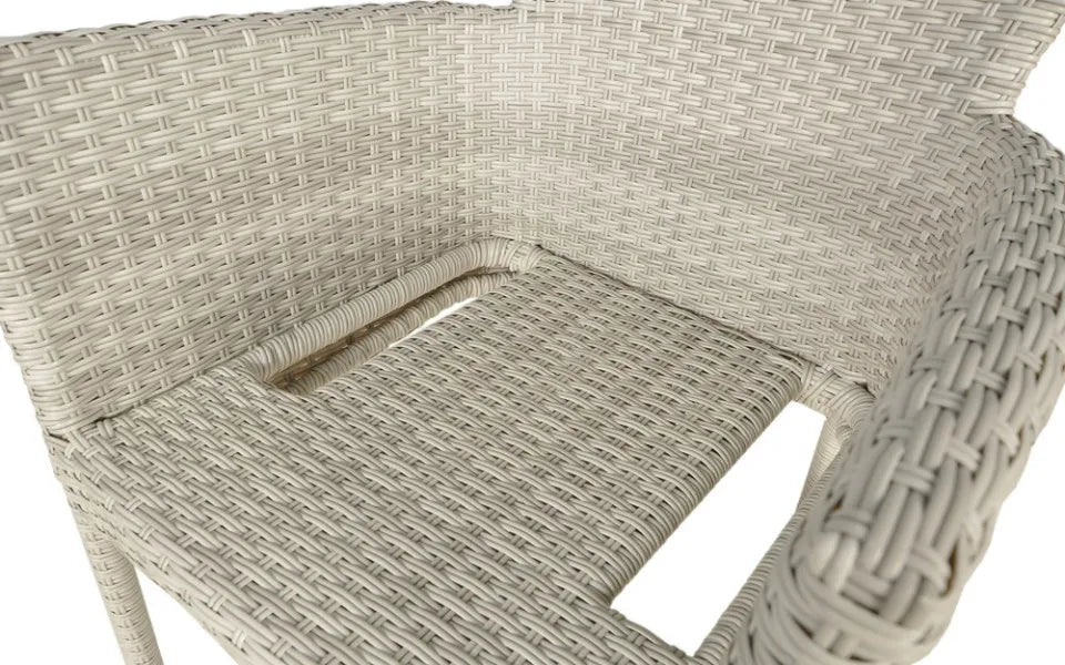 Dārza krēsls Leri 57/62/84 cm balts - N1 Home