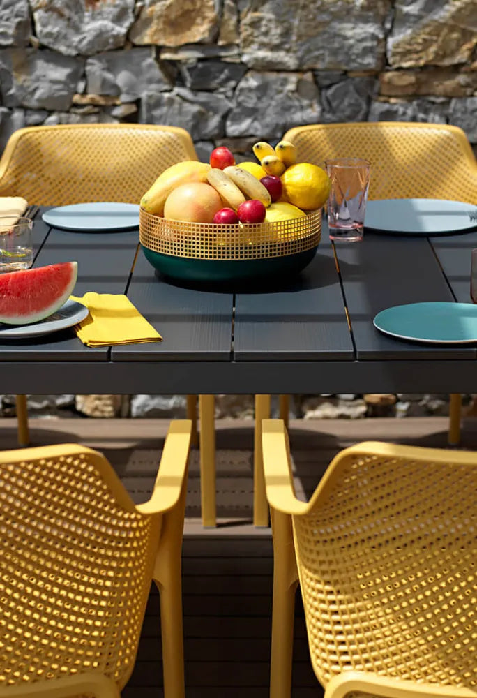 Krēsls Naro Nets 60/80/58 cm senape - N1 Home