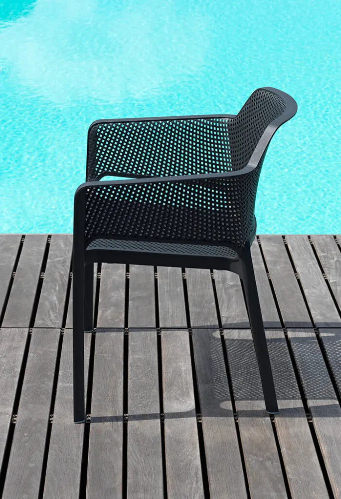 Krēsls Naro Nets 60/80/58 cm blanko - N1 Home