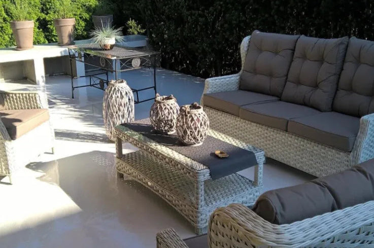 Dārza komplekts Trivo 3 pelēks/balts - N1 Home