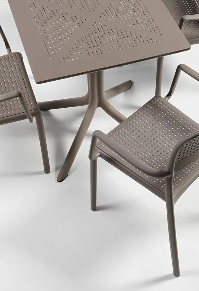 Galds Naro Cli 80/80/75 cm antracīts - N1 Home