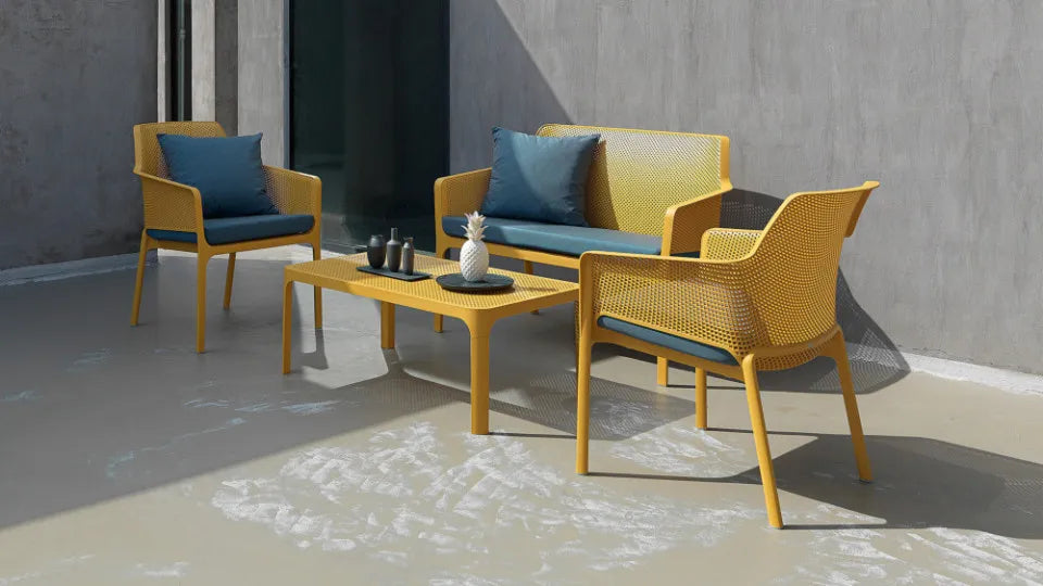 Soliņš - balkona dīvāns Narvi Beni 116/86/70 cm korallo - N1 Home