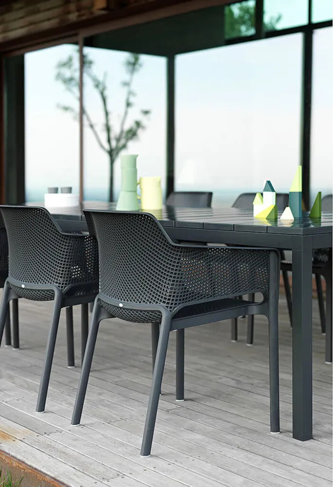 Galds Naro Ri 210/100/76 cm antracīts - N1 Home