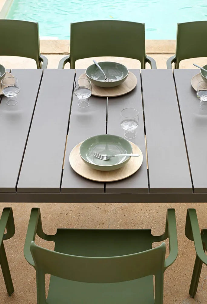 Galds Naro Ri 210/100/76 cm antracīts - N1 Home