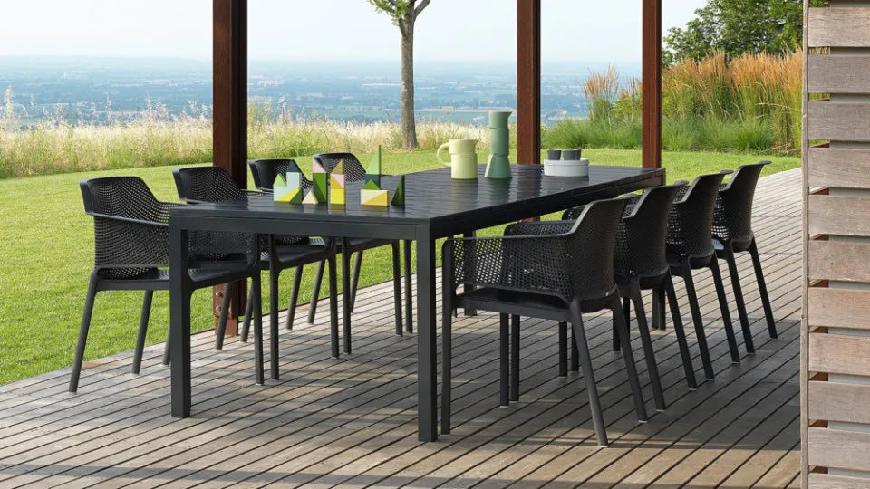 Galds Naro Ri 210/100/76 cm antracīts - N1 Home