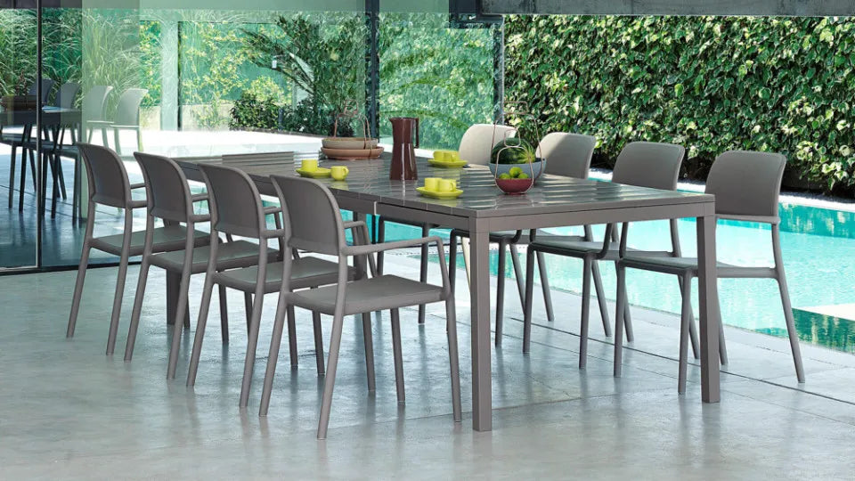 Galds Naro Ri 210/100/76 cm antracīts - N1 Home