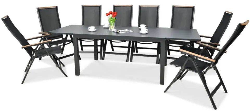 Dārza komplekts Brisbi melns - N1 Home