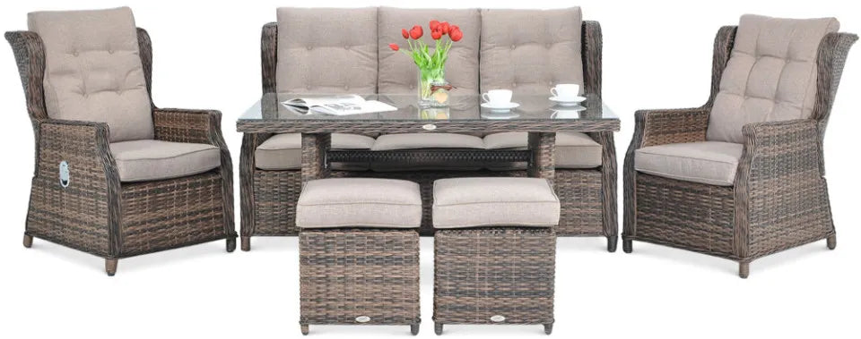 Dārza komplekts Balti Dins brūns - N1 Home