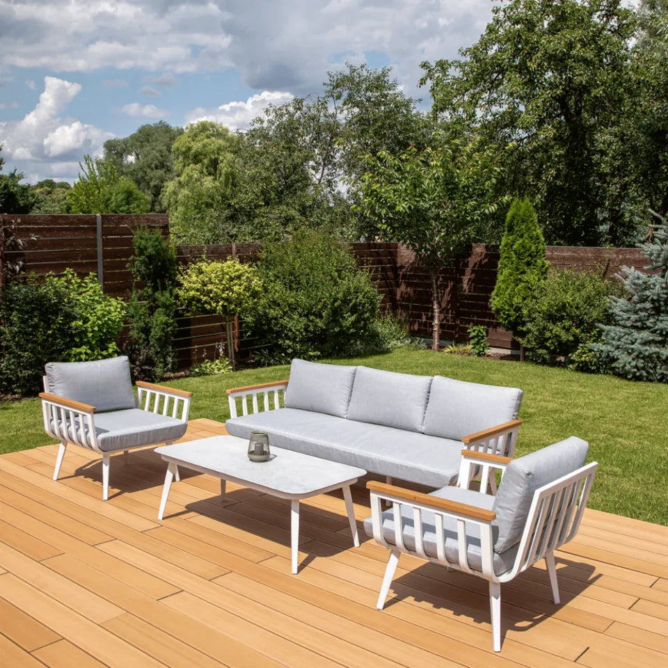 Balkona mēbeles Stelli Kafe balts - N1 Home