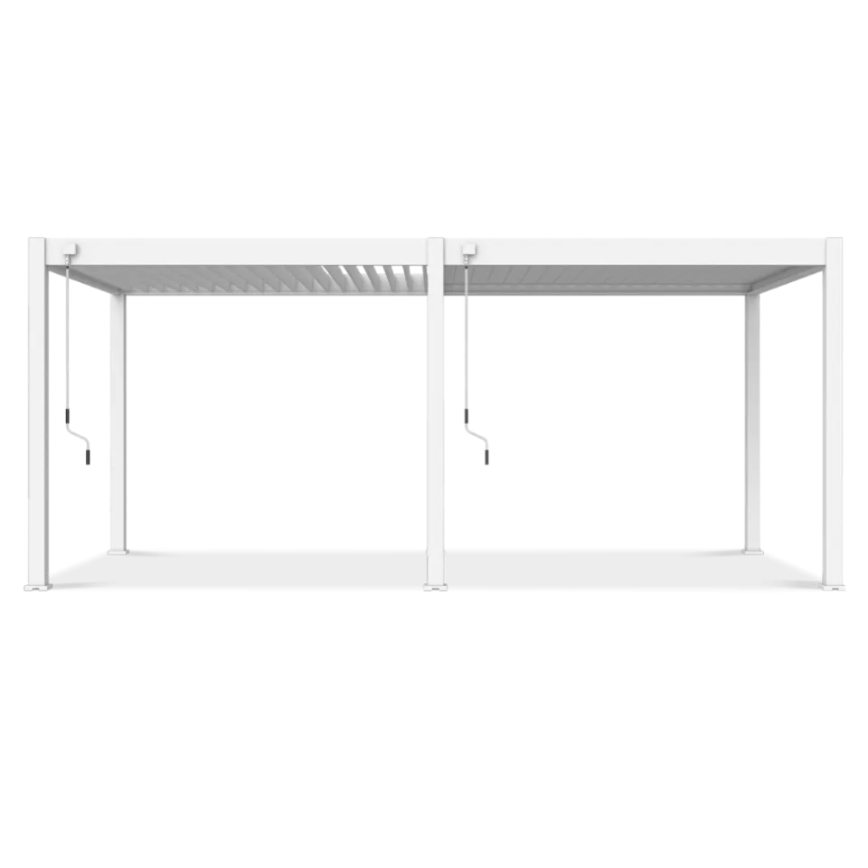 Alumīnija dārza pergola Elia 3x6 309/600/255 cm balts - N1 Home