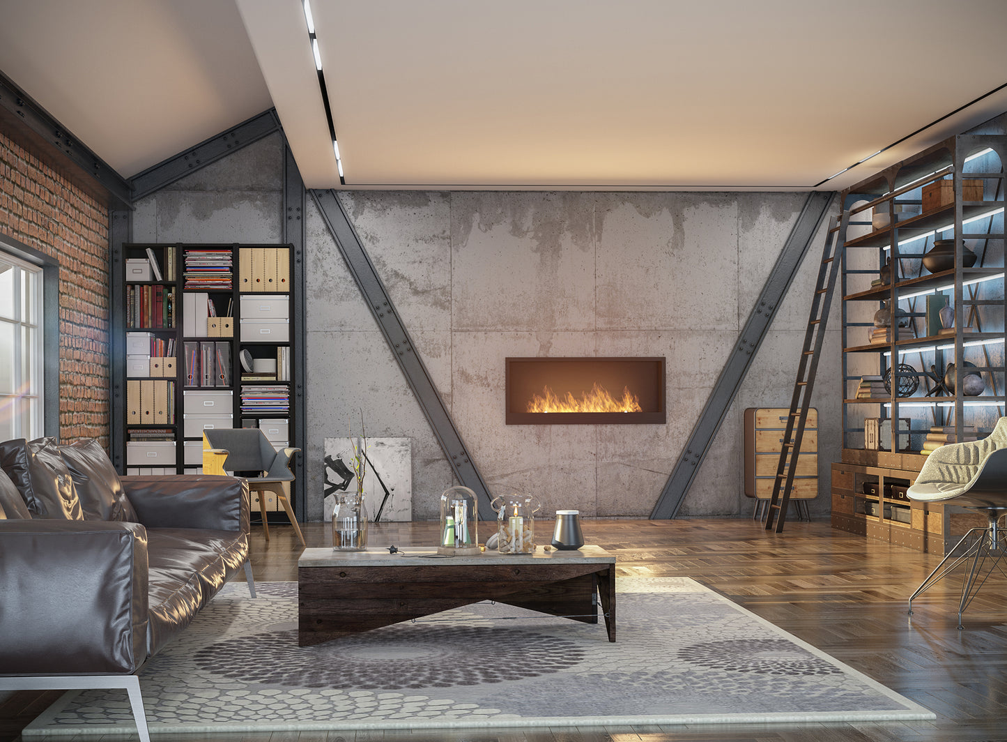 Biokamīns Insi 90/50/16; 120/50/20; 150/50/22 cm melns - N1 Home