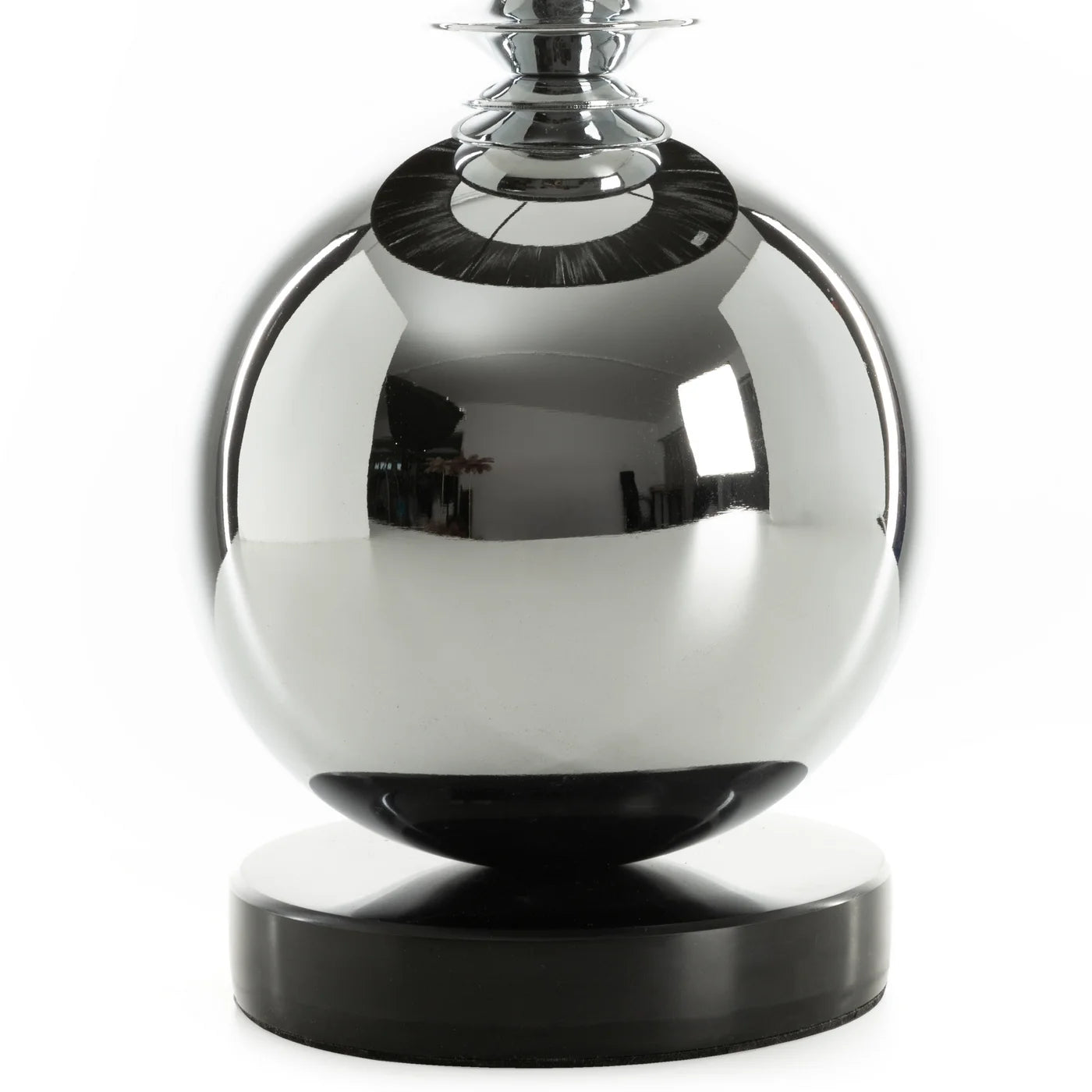 Galda lampa Zen 36/56 cm melns/sudraba - N1 Home