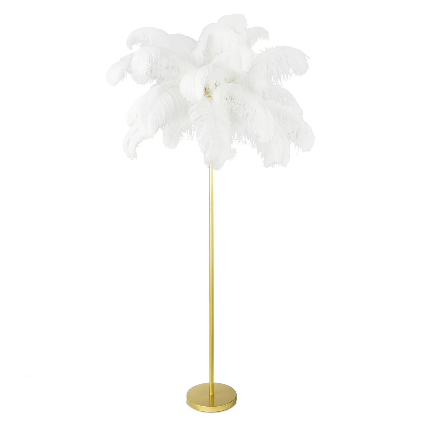 Stāvlampa Fieria 95/180 cm balts/zelts - N1 Home