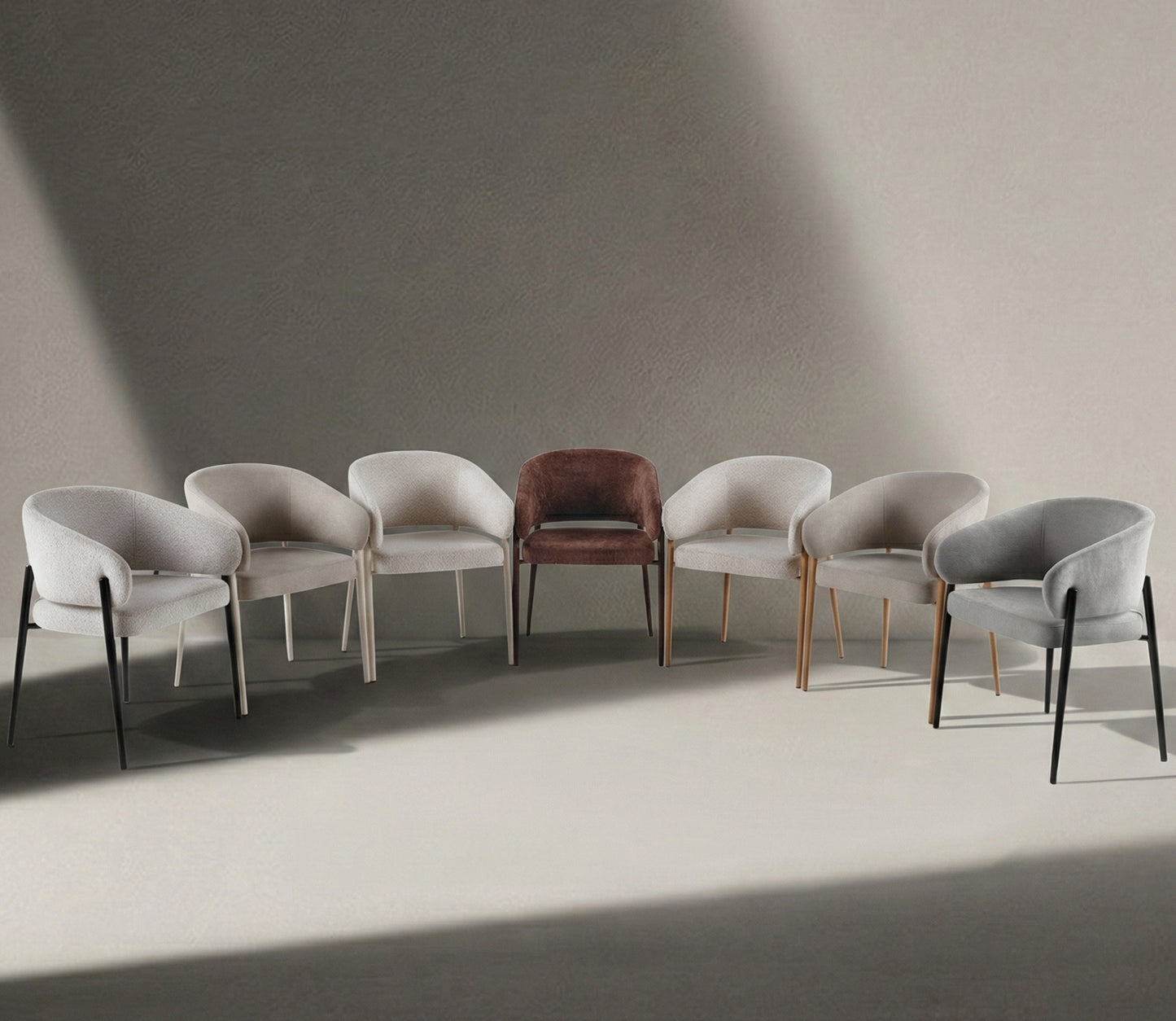 Krēsls Resil 57/82/58 cm gaiši pelēks - N1 Home