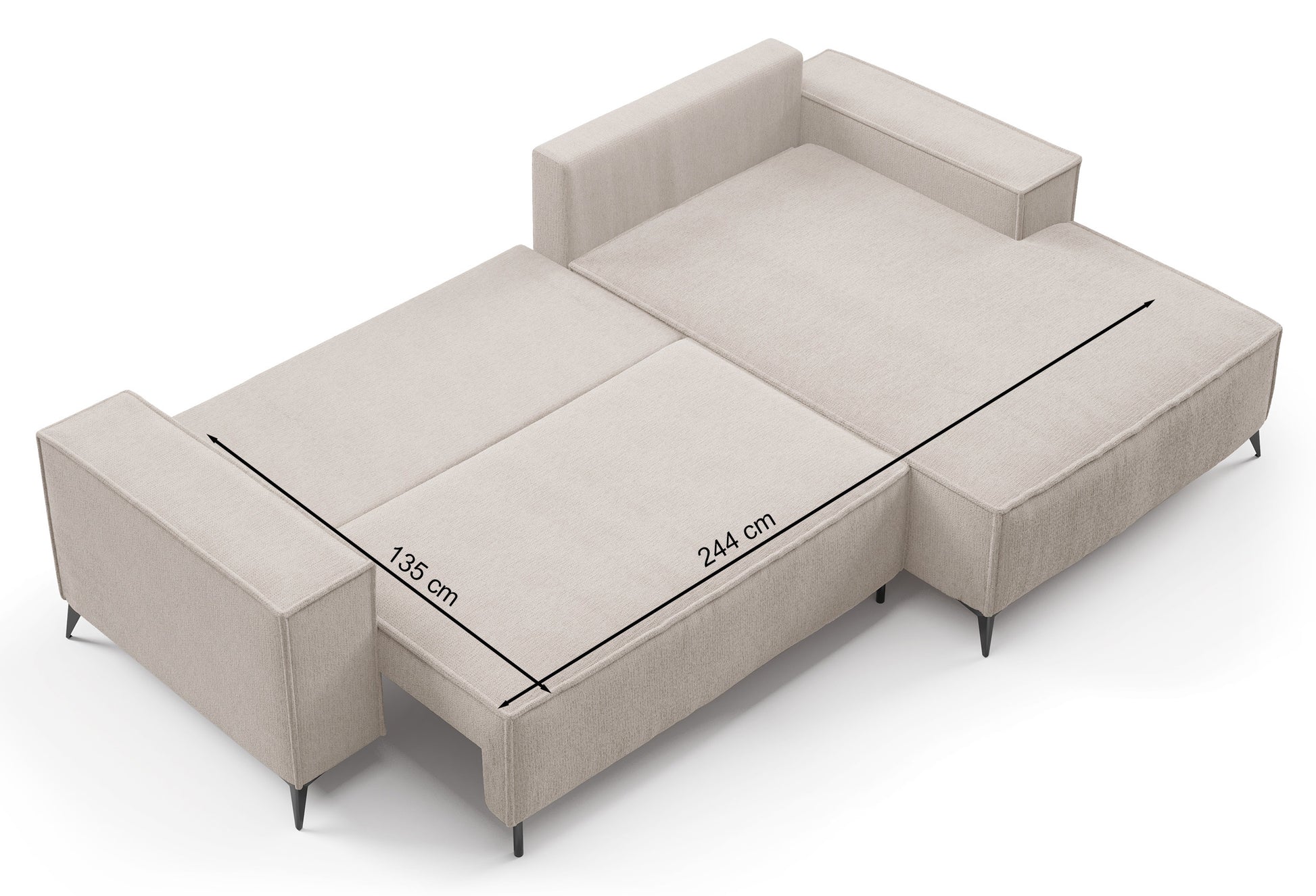 Dīvāns Hendrik 294/81/185 cm Aragon 39 - N1 Home