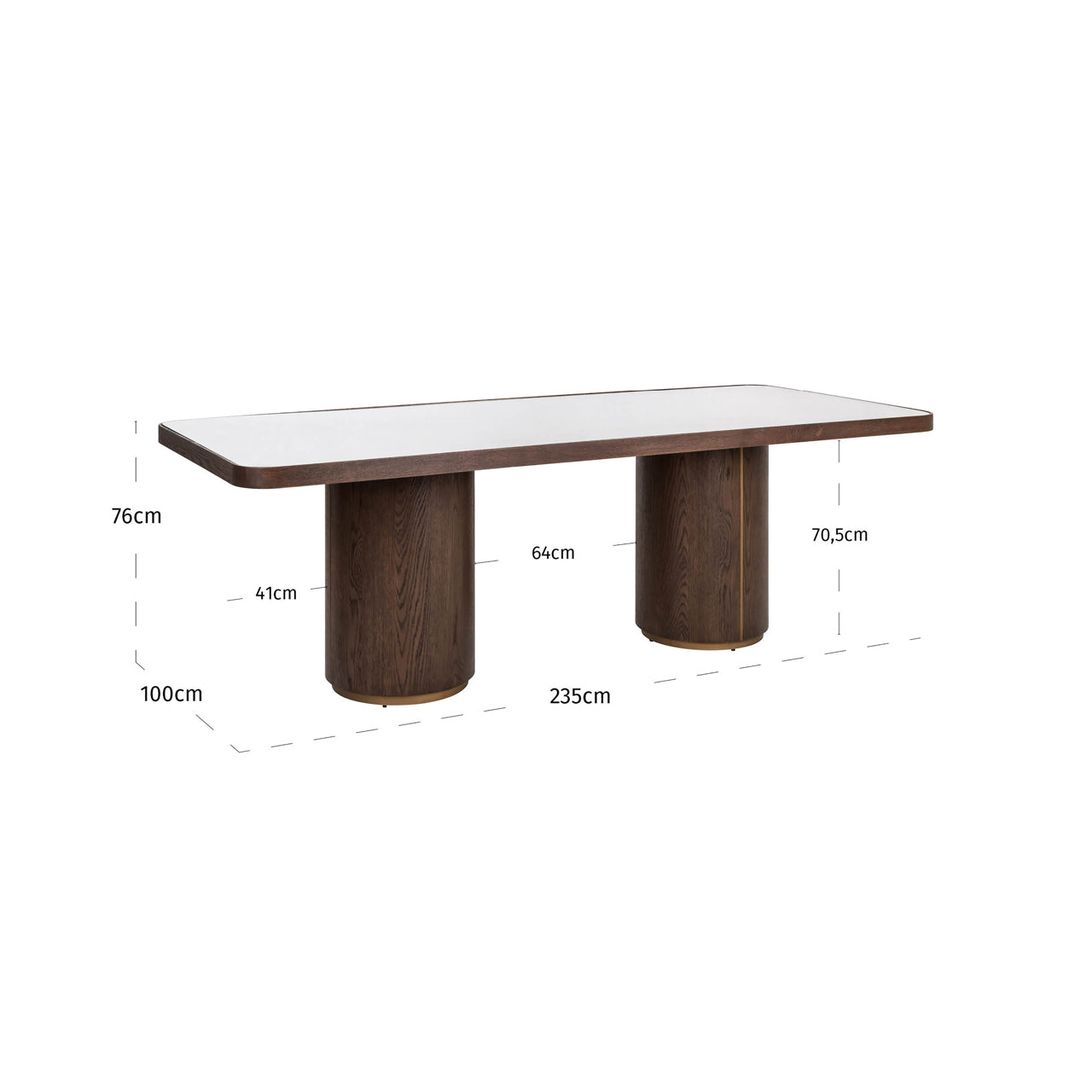 Galds Willox Richmond Interiors 76/235/100 cm bēšs