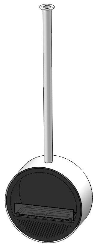 Biokamīns Incyrc Slim 72/30/220 cm balts - N1 Home