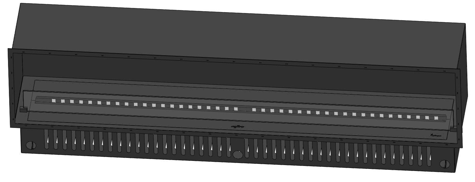 Elektriskais kamīns Invap inside 80/45/40 cm melns - N1 Home