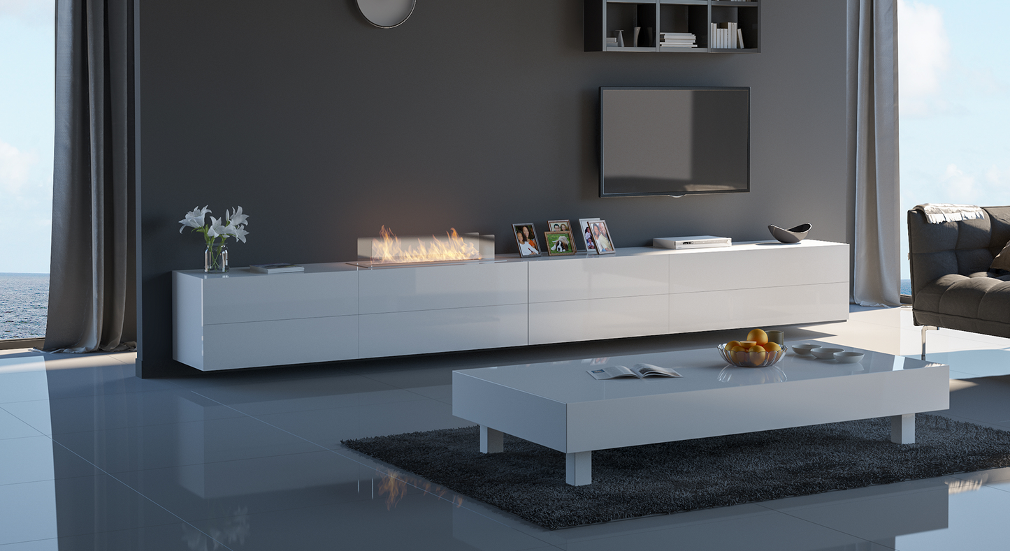 Biokamīns Inser 1000 100/32/20 cm inox - N1 Home