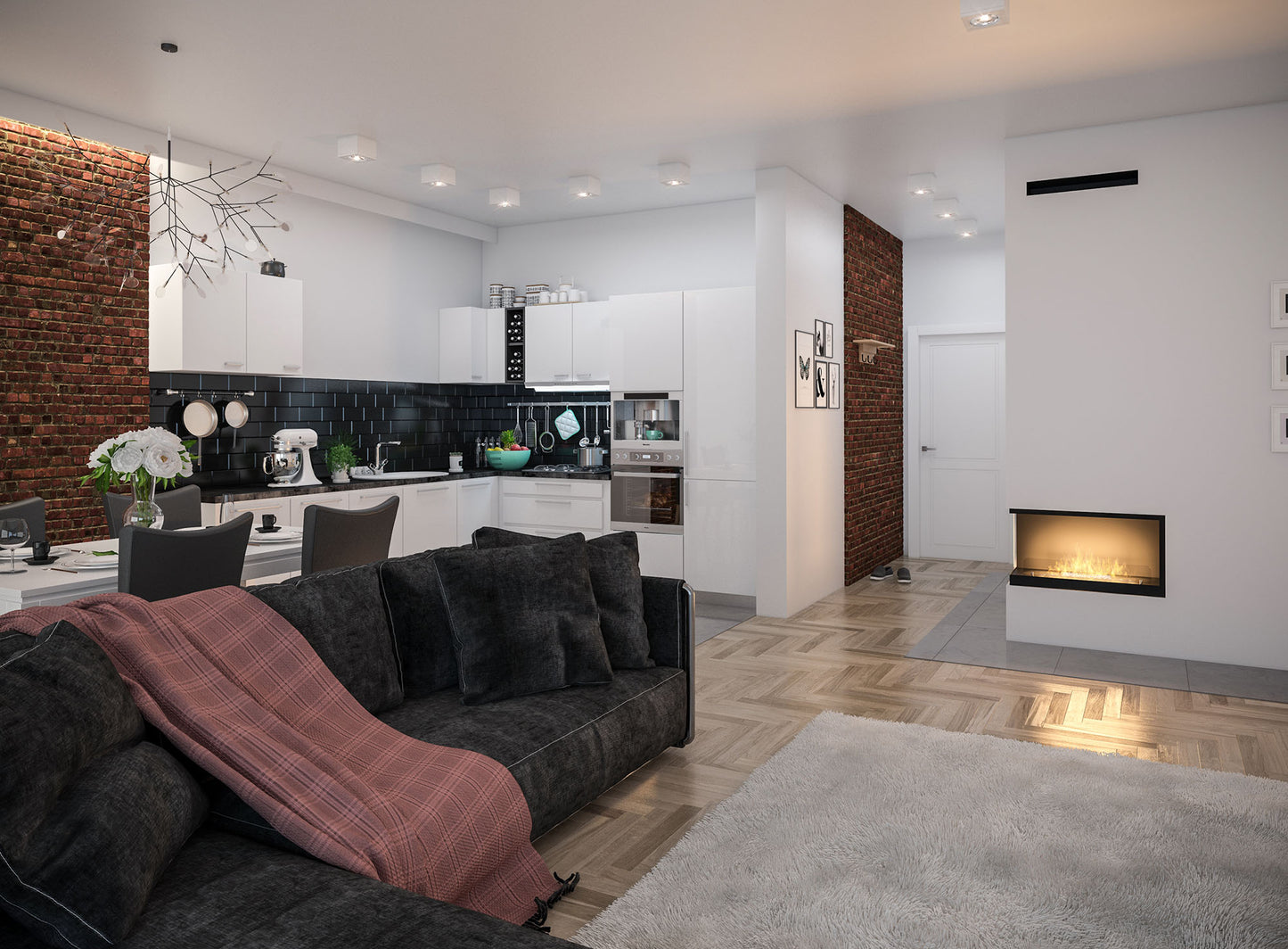 Biokamīns Insi 800V2 84/54/35; 110/50/35 cm melns - N1 Home