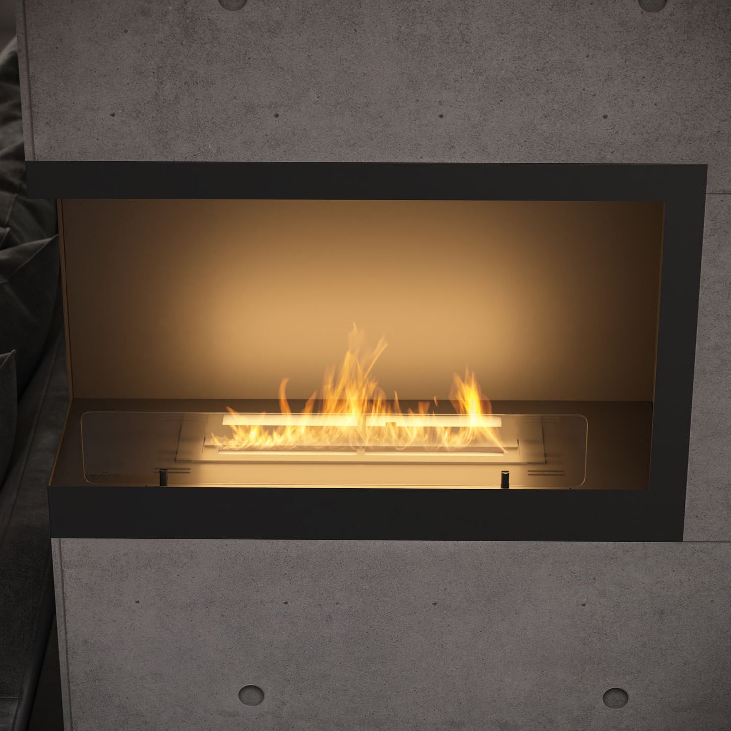 Biokamīns Insi 800V1 84/54/25 cm melns - N1 Home