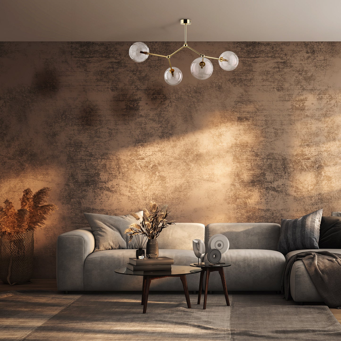 Piekaramā lampa Fairy gold 550 × 740 × 500 mm caurspīdīga - N1 Home