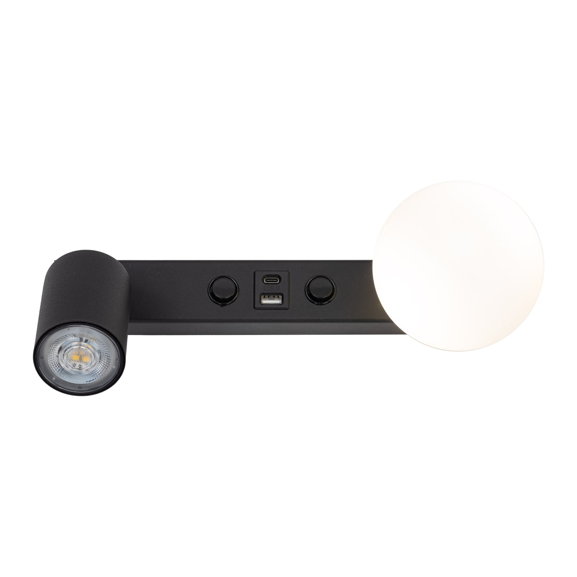 Sienas lampa Vox 350 × 140 × 145 mm melns/balts - N1 Home