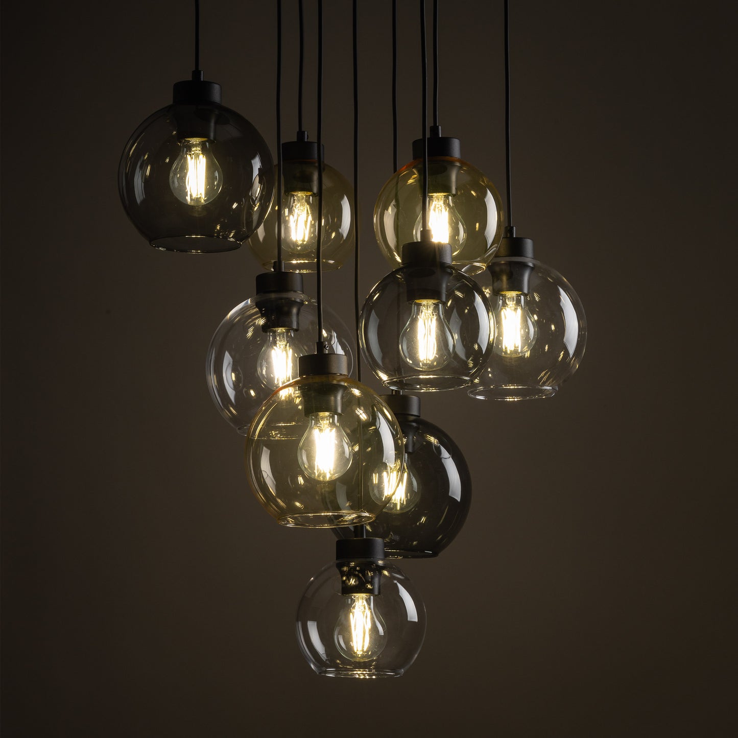 Piekaramā lampa Cub 58/58/140 cm melns/miks - N1 Home