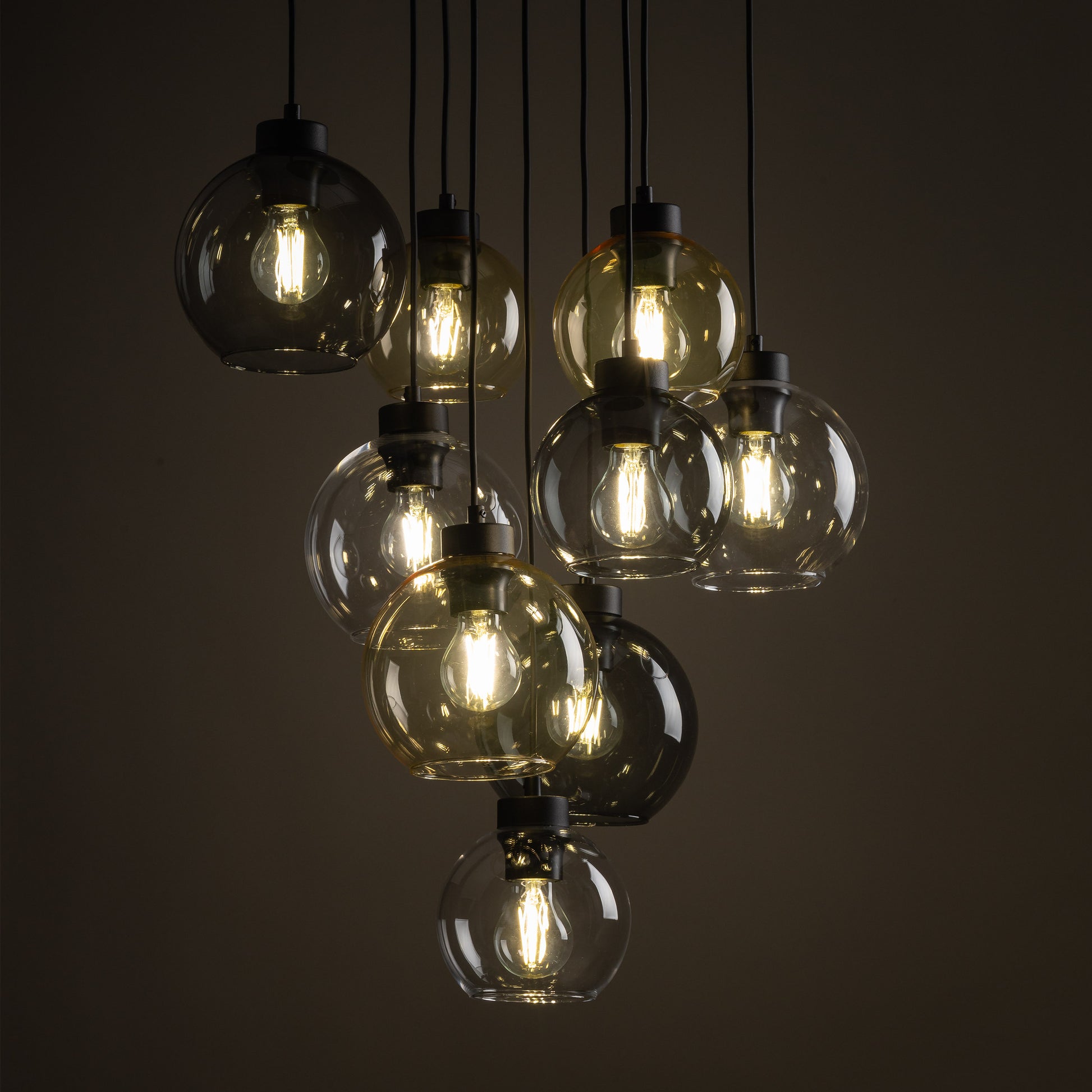 Piekaramā lampa Cub 58/58/140 cm melns/miks - N1 Home