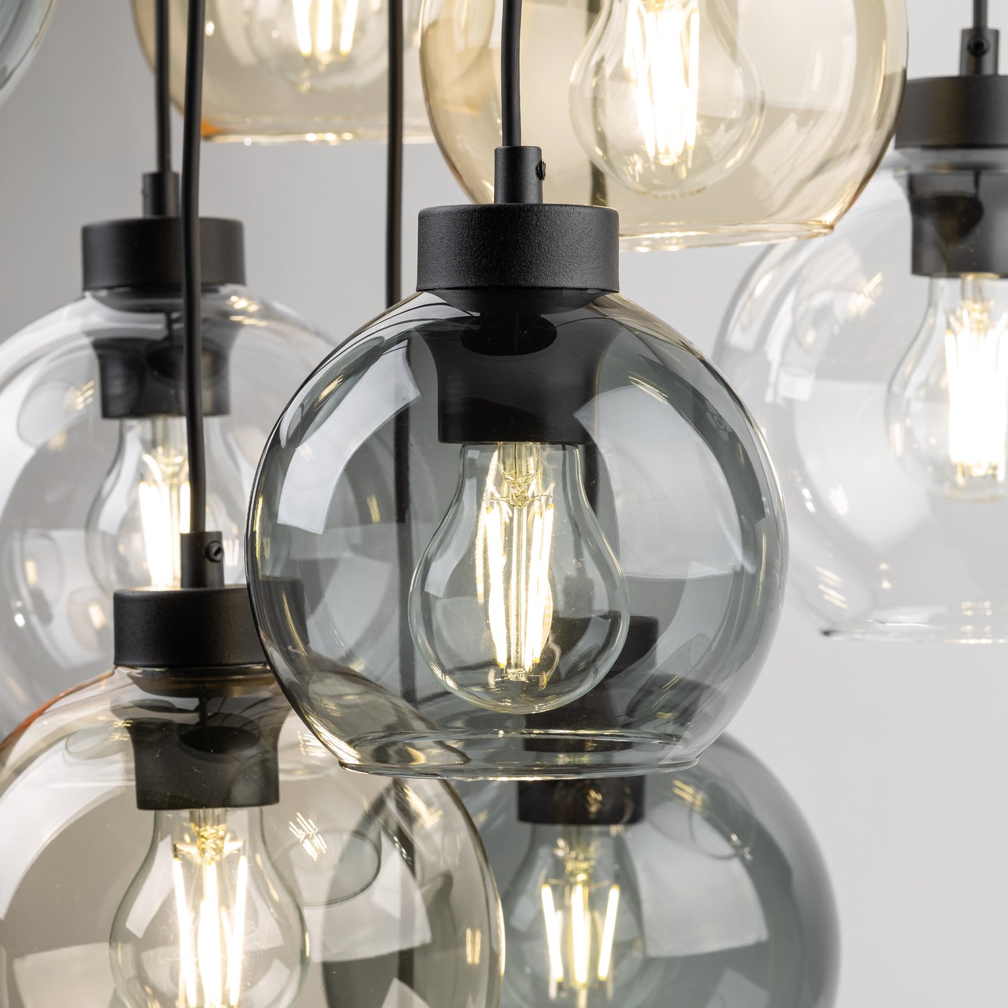 Piekaramā lampa Cub 58/58/140 cm melns/miks - N1 Home