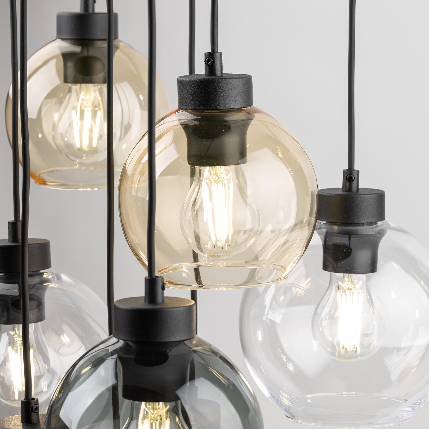 Piekaramā lampa Cub 58/58/140 cm melns/miks - N1 Home