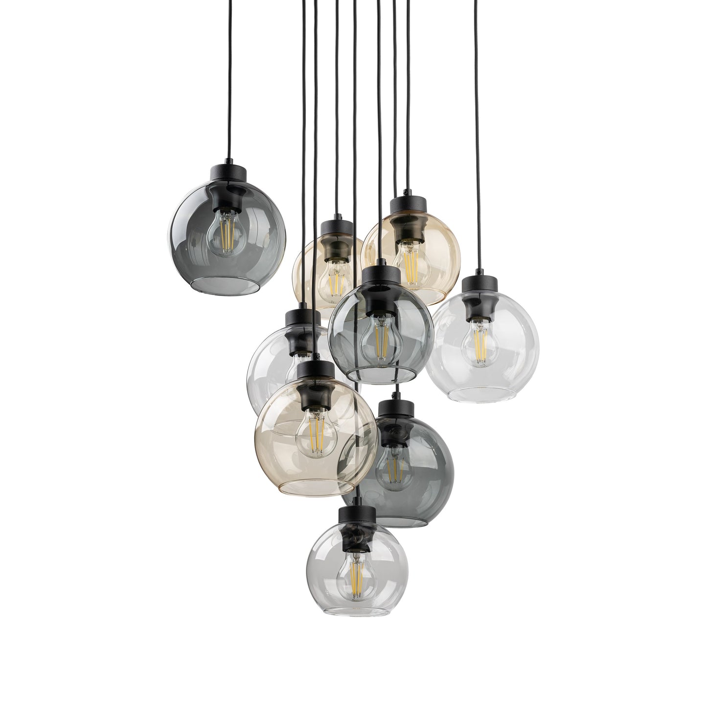 Piekaramā lampa Cub 58/58/140 cm melns/miks - N1 Home