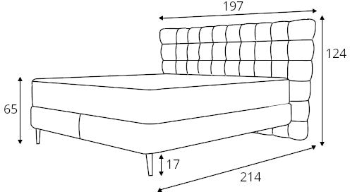 Gulta Infero 140/160/180 x 200 cm loris 20 - N1 Home