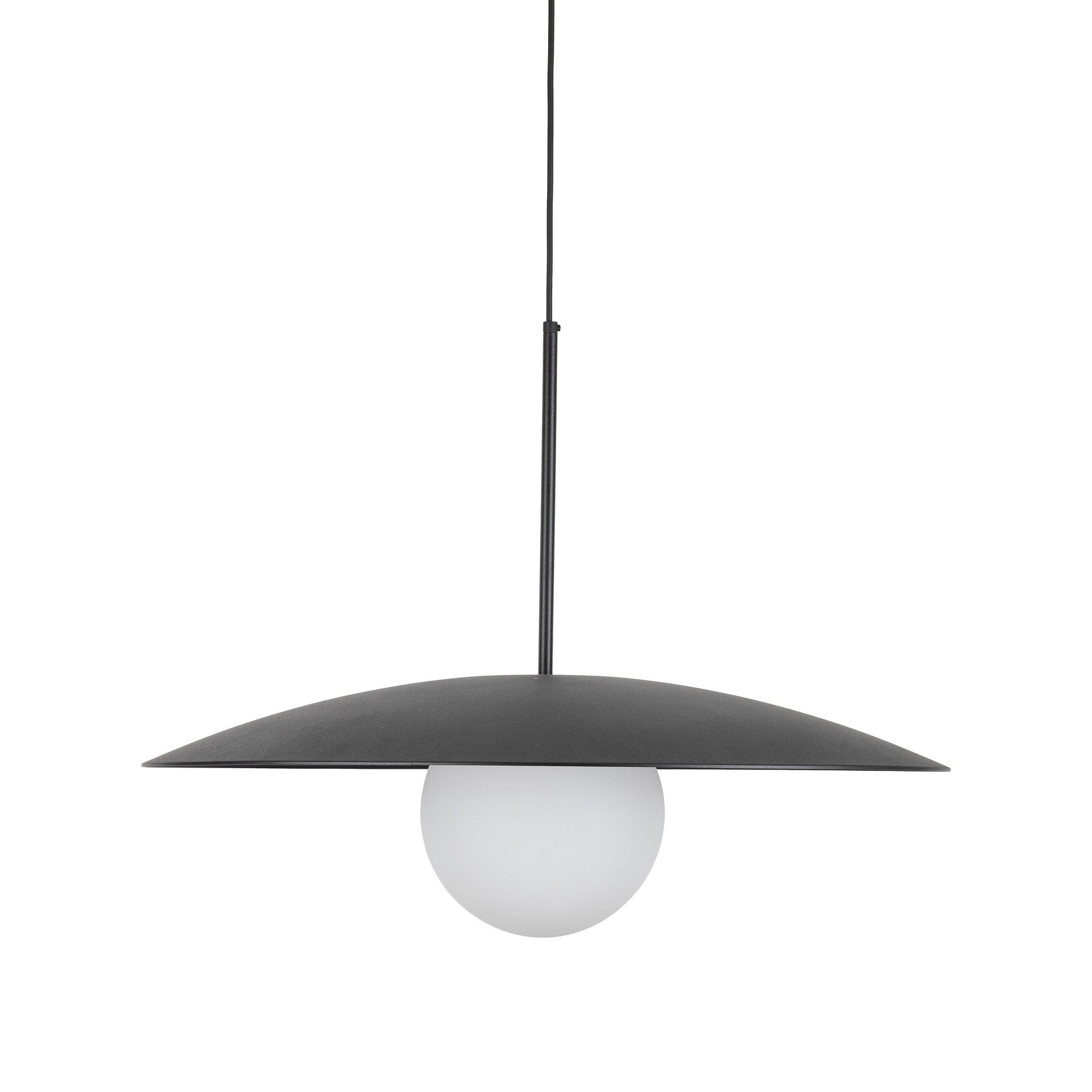 Piekaramā lampa Slate 650 × 650 × 1600 mm melns/balts - N1 Home