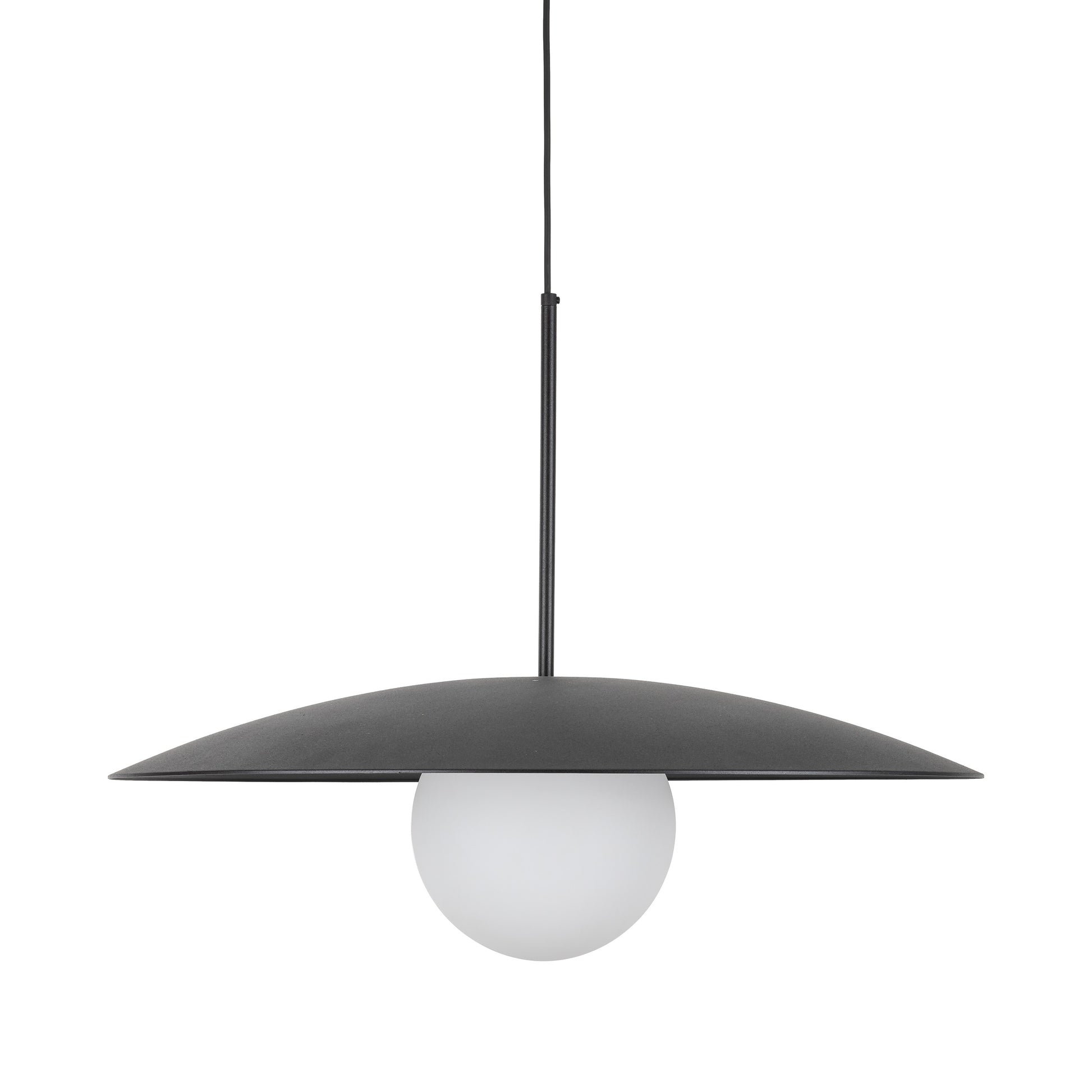 Piekaramā lampa Slate 650 × 650 × 1600 mm melns/balts - N1 Home