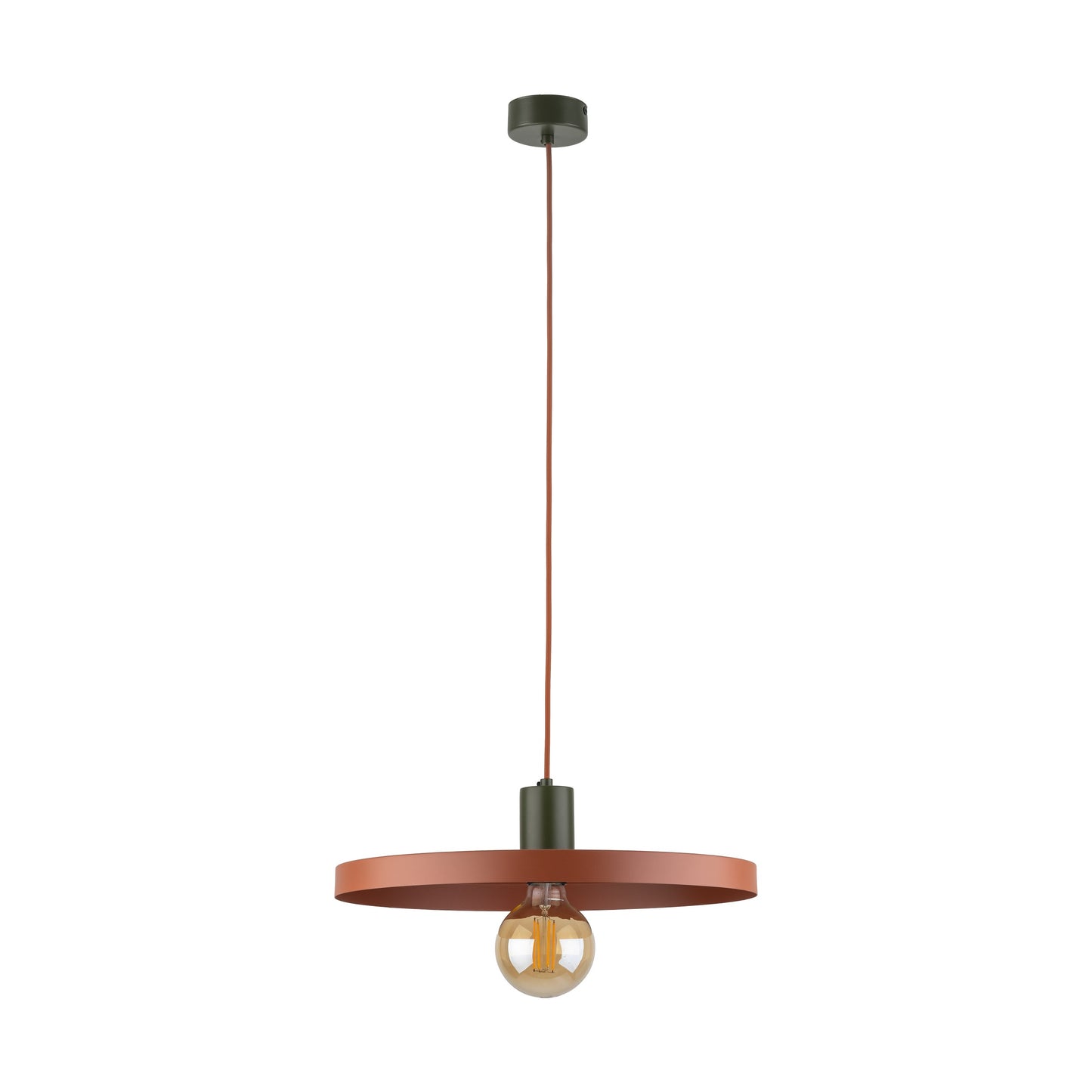 Piekaramā lampa Sila 400 × 400 × 1450 mm ķieģeļsarkans - N1 Home