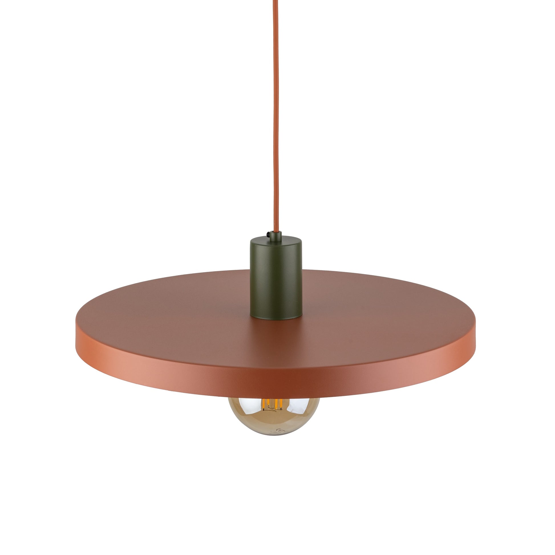 Piekaramā lampa Sila 400 × 400 × 1450 mm ķieģeļsarkans - N1 Home