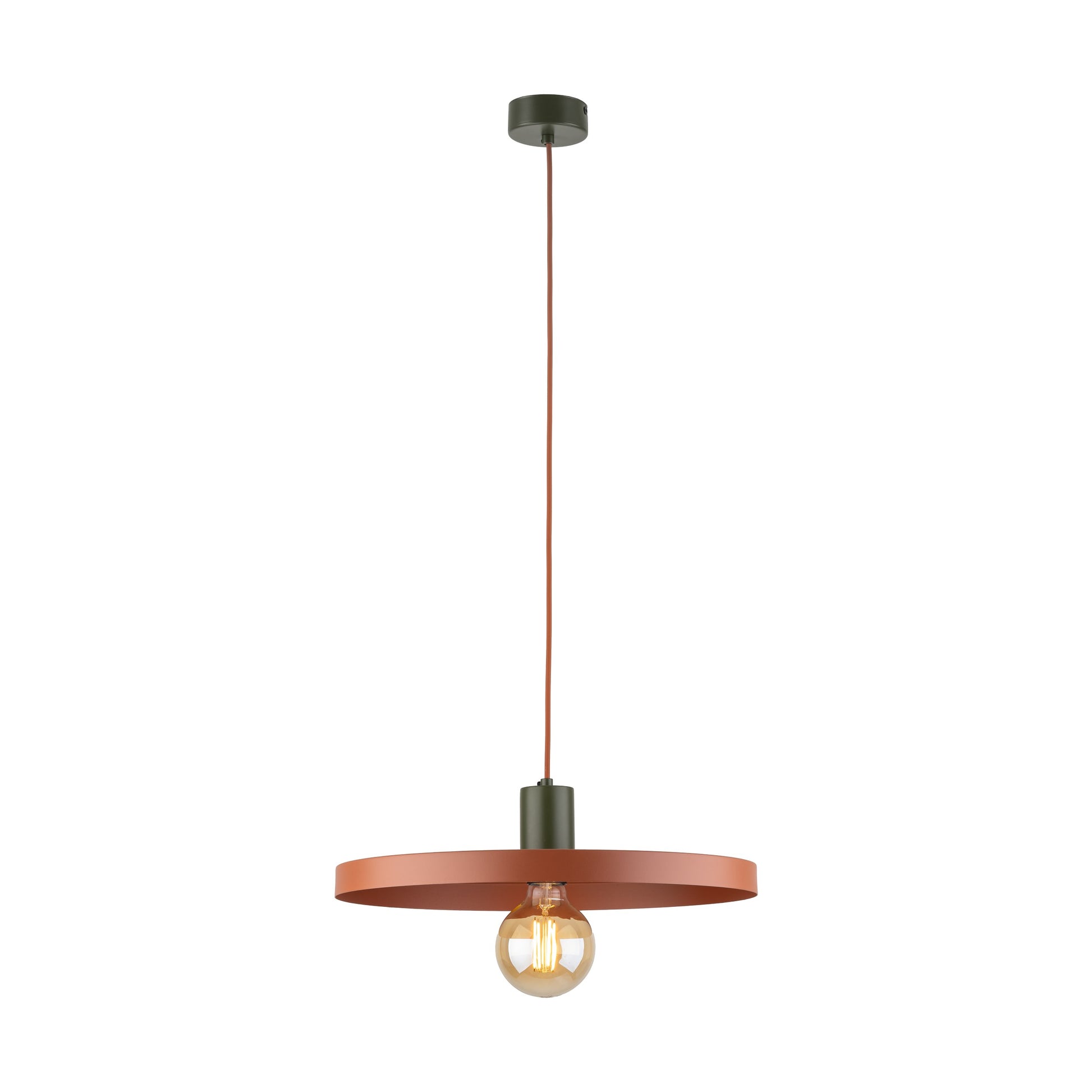 Piekaramā lampa Sila 400 × 400 × 1450 mm ķieģeļsarkans - N1 Home