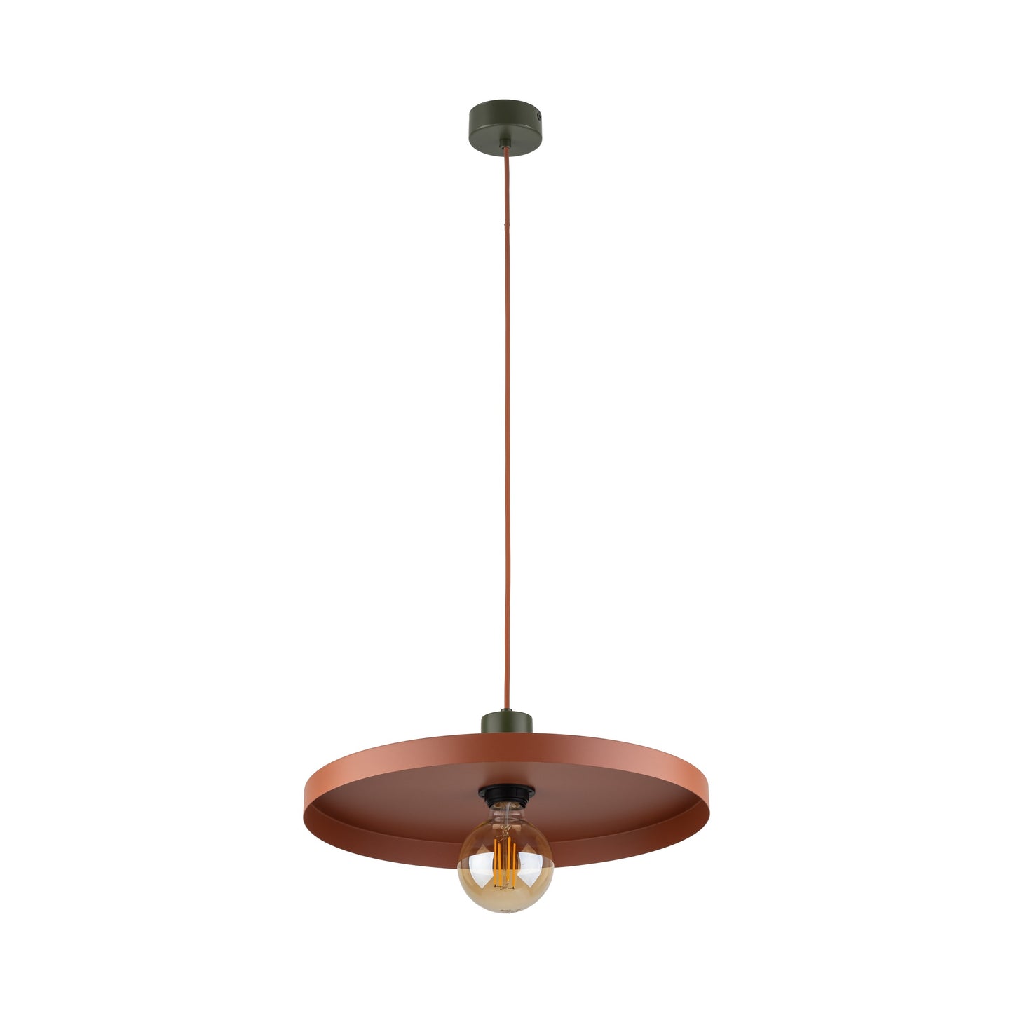 Piekaramā lampa Sila 400 × 400 × 1450 mm ķieģeļsarkans - N1 Home