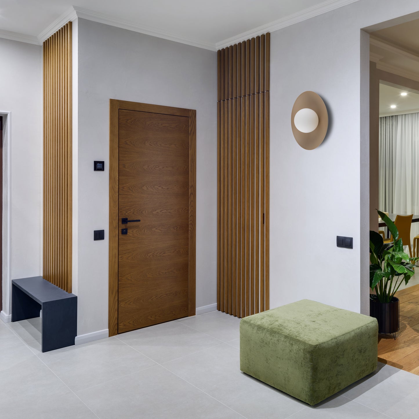 Sienas lampa Slate 280 × 280 × 160 mm sabia - N1 Home