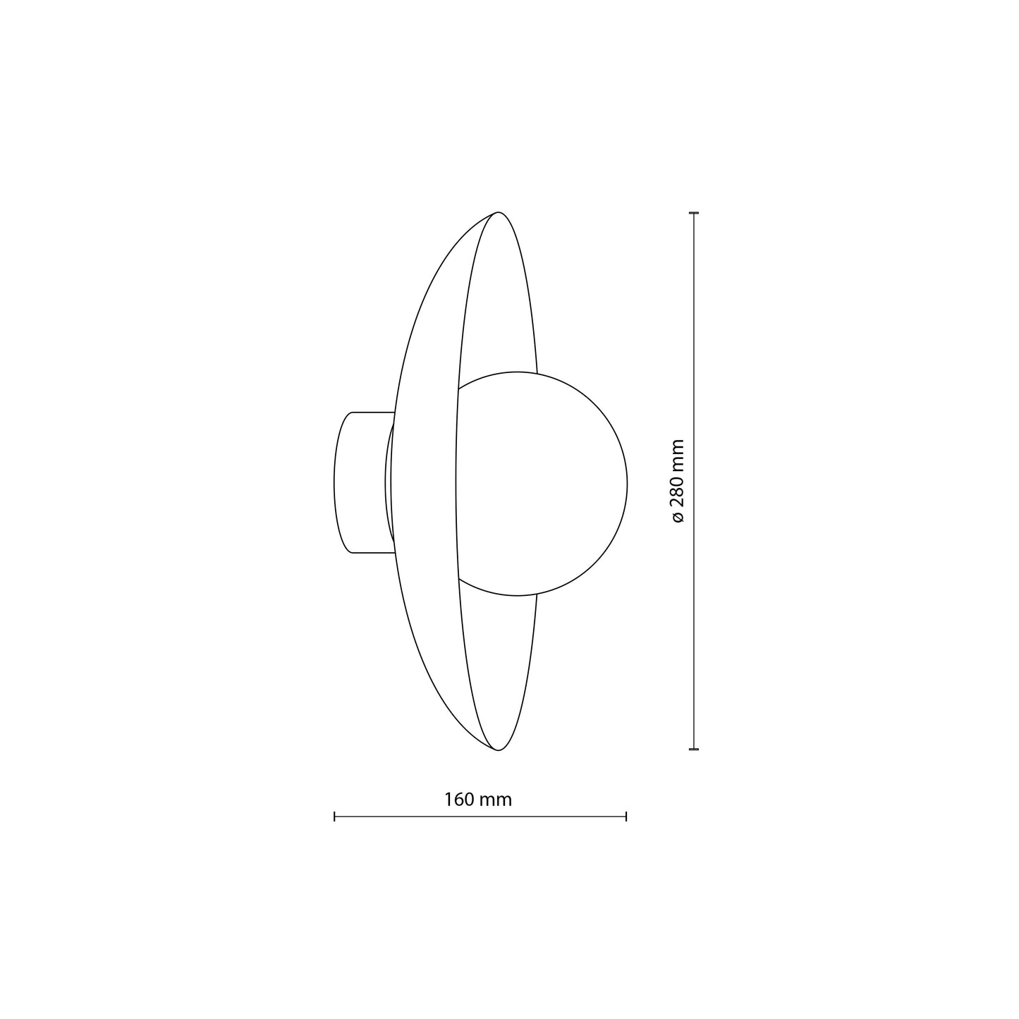 Sienas lampa Slate 280 × 280 × 160 mm ķieģeļsarkans - N1 Home
