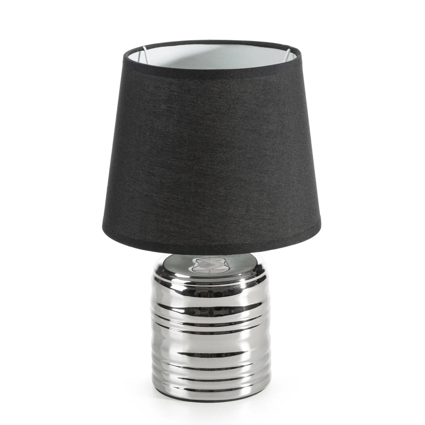 Galda lampa Amel 18 x 28 cm, melns/sudrabs - N1 Home