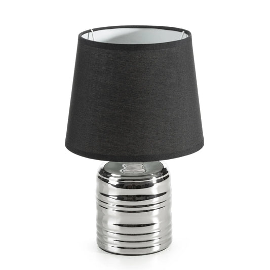 Galda lampa Amel 18 x 28 cm, melns/sudrabs - N1 Home