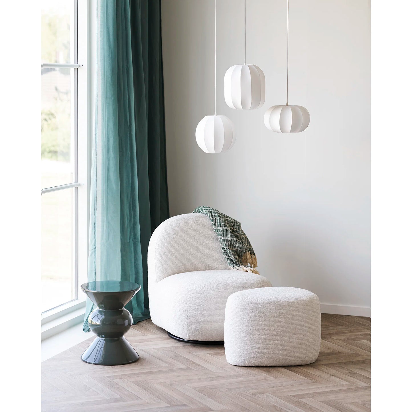 Krēsls Milors 67/74/70 cm Off-White