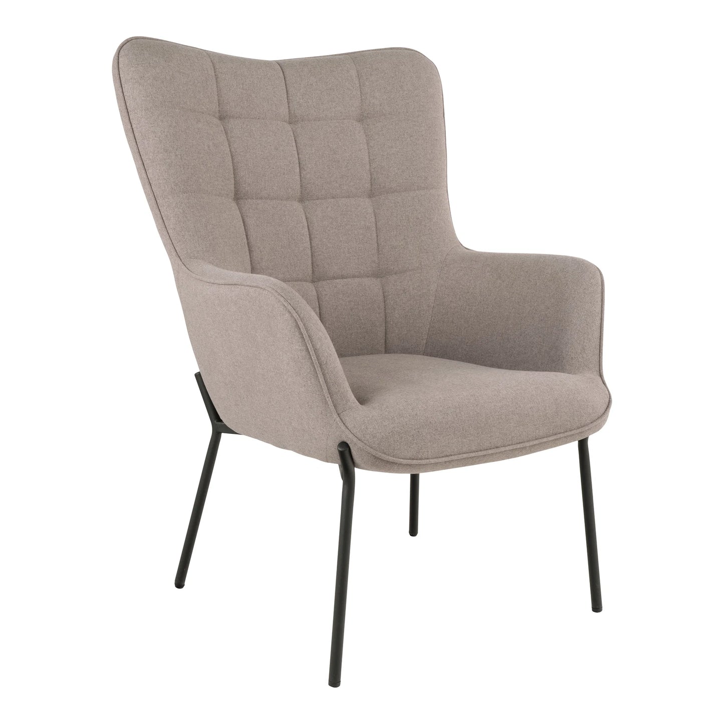 Krēsls un pufs Glaro 70/79/98 cm stone