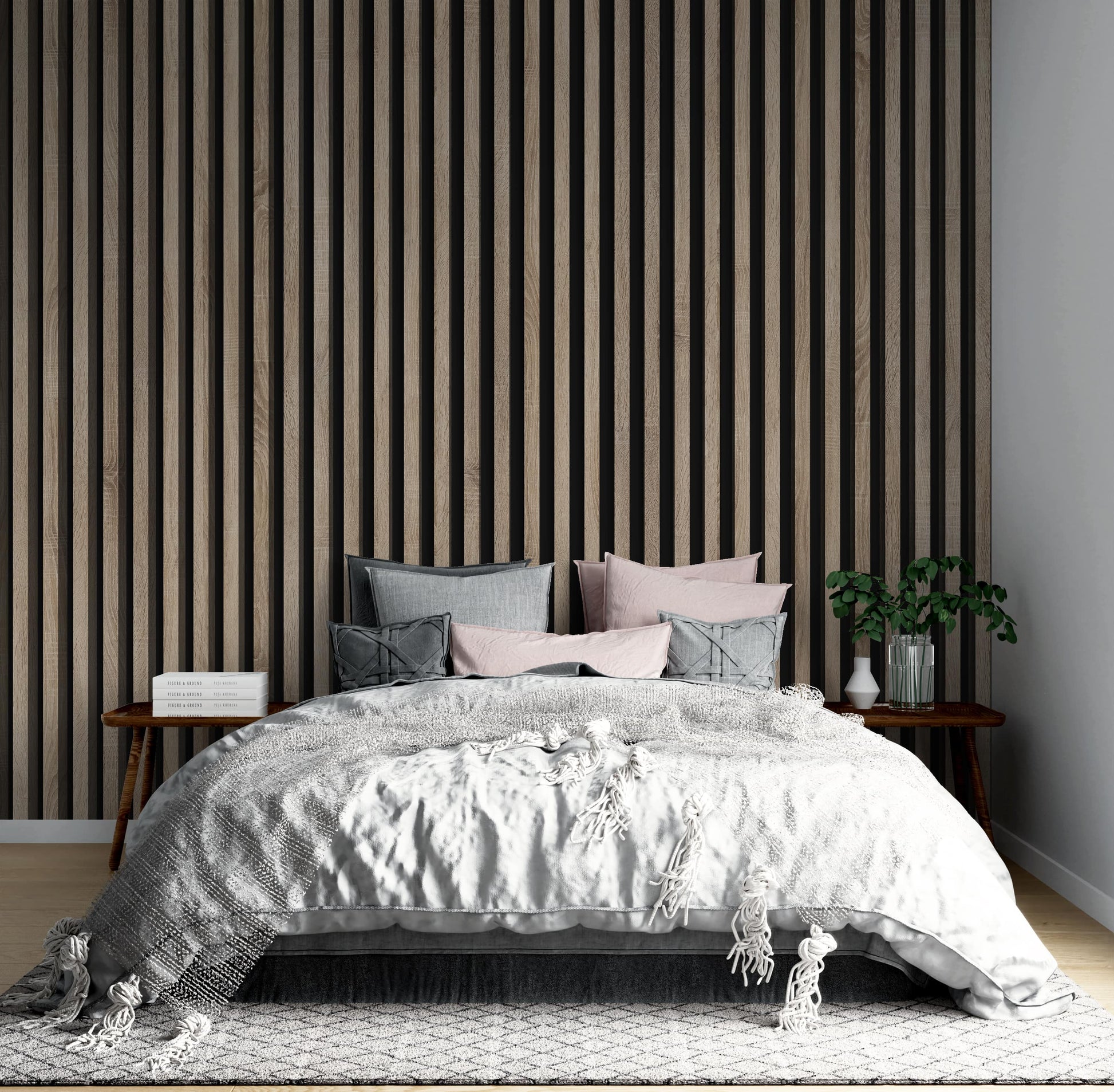 3D sienas lamele bēšs 3x4x275 cm - N1 Home