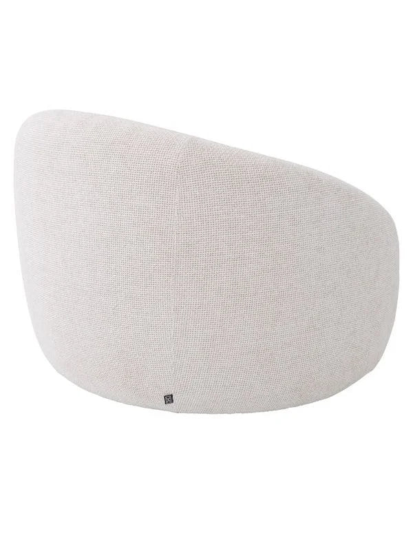 Krēsls Amore Eichholtz 97/91/74 cm Lyssa off-white | black swivel base