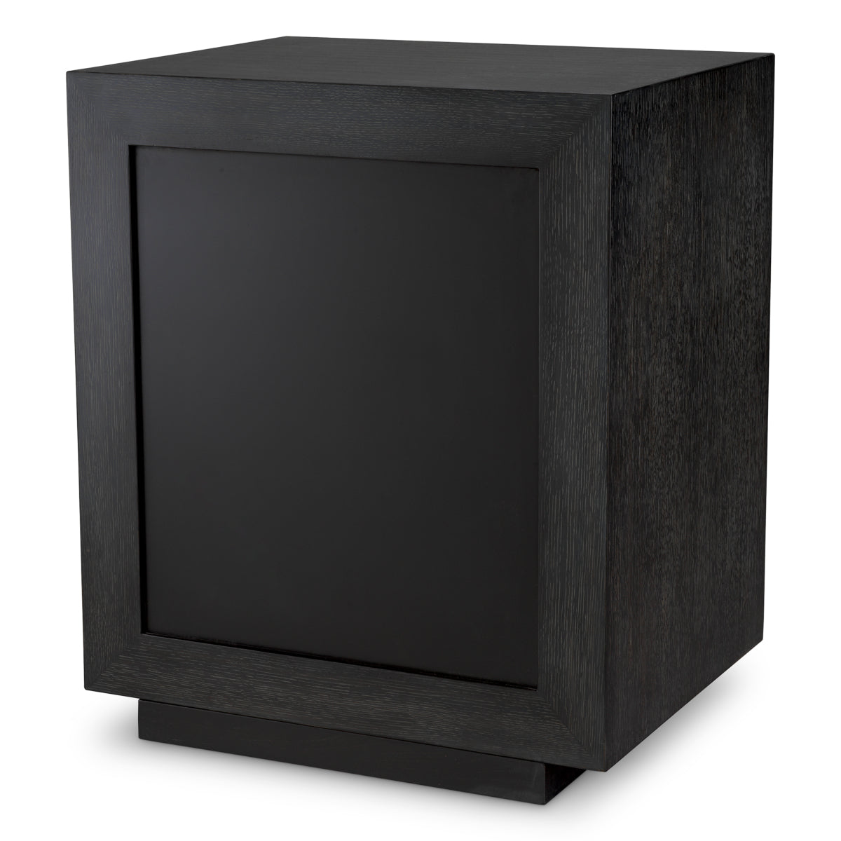 Naktsskapitis Bogart Eichholtz 58/46/68 cm Charcoal grey oak veneer/antique mirror glass